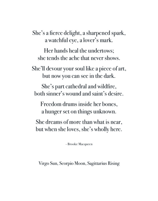 Custom Sun, Moon & Rising Print